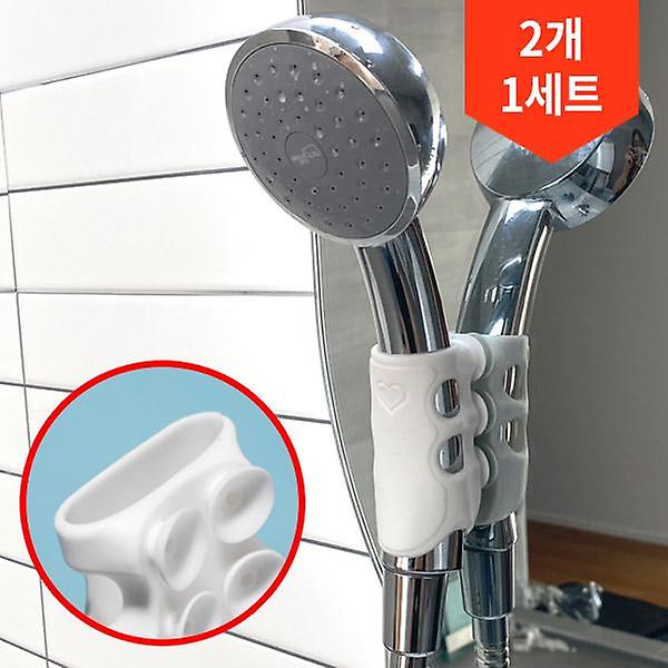  [1+1] 무라노 양손편한 딱붙어 샤워기 걸이 홀더 무타공 흡착식 샤워기 거치대