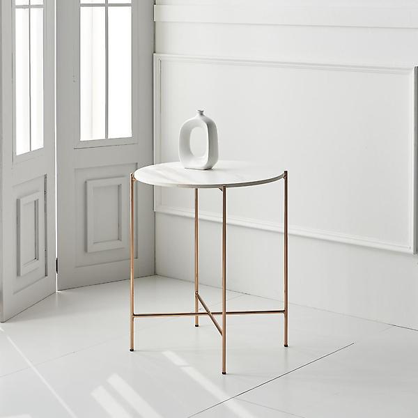  아이앤 시에나 450 원형 세라믹상판 사이드테이블 FU