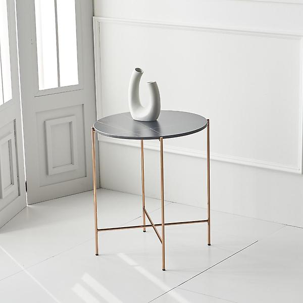  아이앤 시에나 450 원형 세라믹상판 사이드테이블 FU