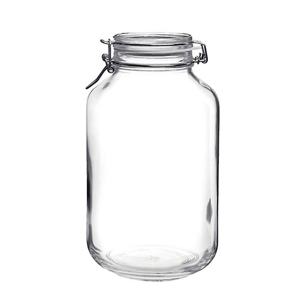  보르미올리 피도 유리 밀폐용기(투명) 4,000ml 원두보관용기