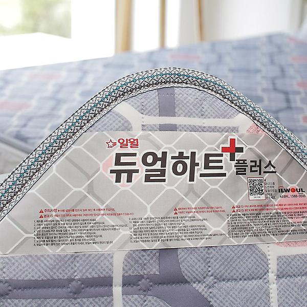  일월 듀얼하트플러스 싱글1+1 온수 매트 단일난방