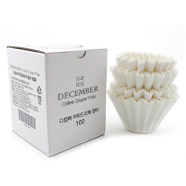  디셈버 커피드리퍼 웨이브 필터 100매 185 커피 여과지 (칼리타 호환)