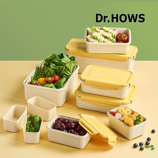  닥터하우스 오래 신선 항균 밀폐용기 나눔 530ml 4개