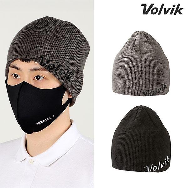  볼빅 사선로고 남성 비니 겨울 골프모자 VBAFCP