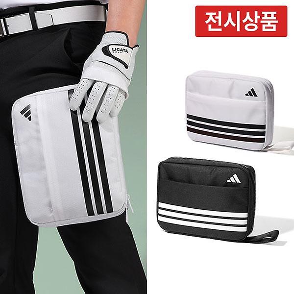  [전시상품] 아디다스 SMU 리버시블 골프파우치백 메쉬 휴대용 미니가방 케이스 JD6574