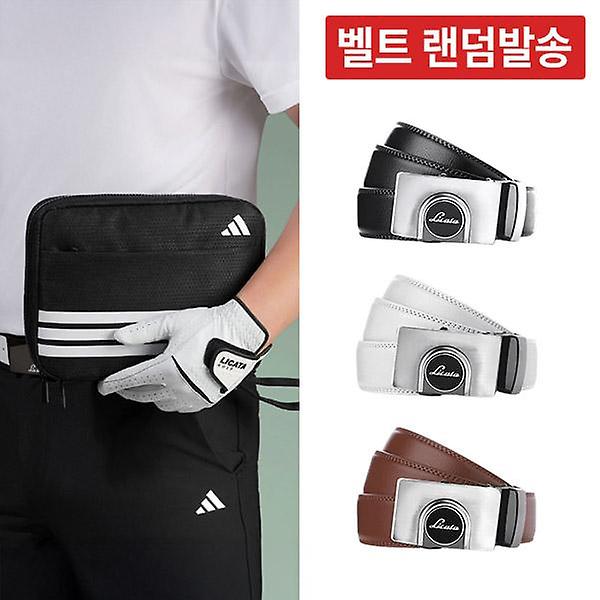  아디다스 SMU 리버시블 골프파우치백 메쉬 휴대용 미니가방 케이스+리카타 볼마커 3.0 골프벨트