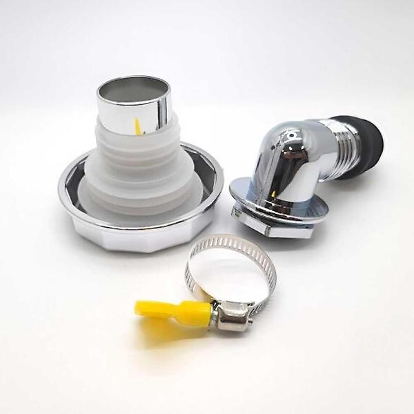  역류방지 세탁기 배수구 트랩 실리카 ㄱ자형