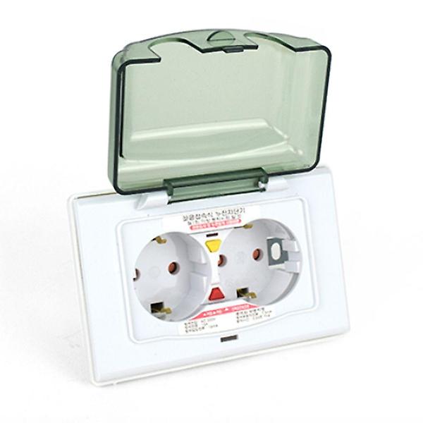  사고방지 욕실 세탁실 방우 누전 차단기 2구 1P