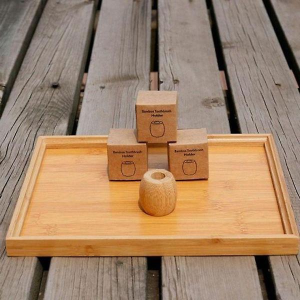  원형 대나무 캐주얼 칫솔 꽂이 필수템 홀더 함칫솔 스