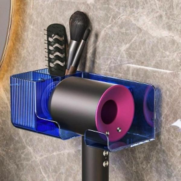  멀티 수납 드라이기거치대 블루 드라이기 홀더