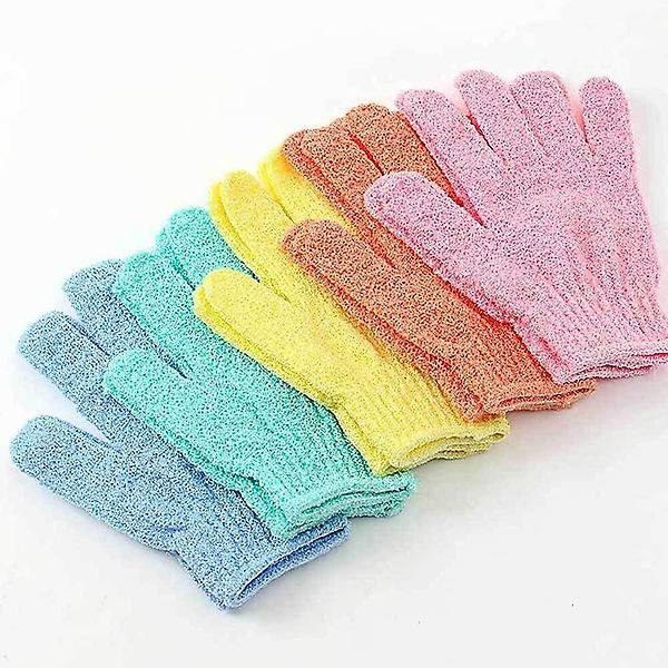  손가락 때밀이장갑 5켤레 때 목욕 샤워 저자극 때타올