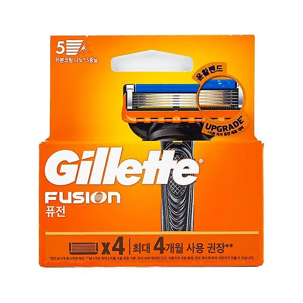  질레트 퓨전 5중날 면도날 4개