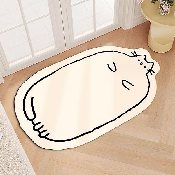  화장실 고양이 규조토 발매트 매트 40x60 화이트