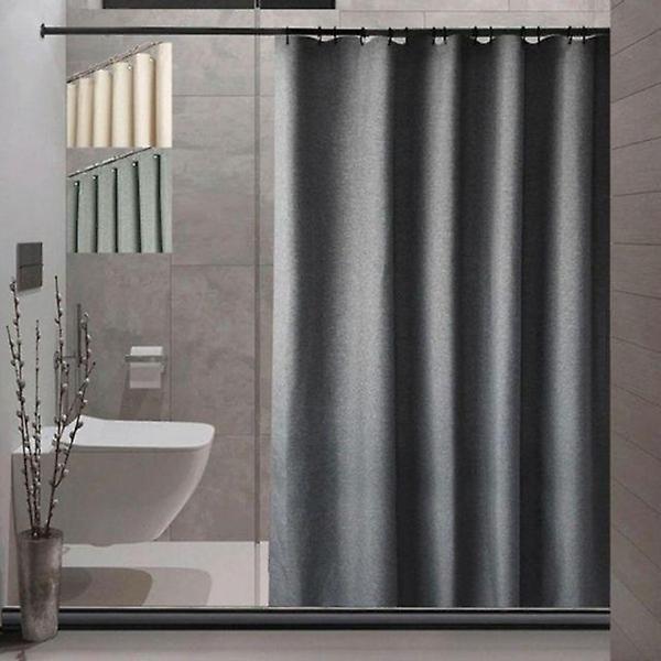  패브릭 인기 린넨풍 샤워 커튼 감성 욕실 공간 분리 1