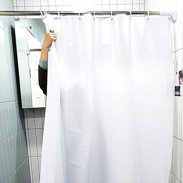  불투명 화이트 방수샤워커튼 욕실커텐 120x180