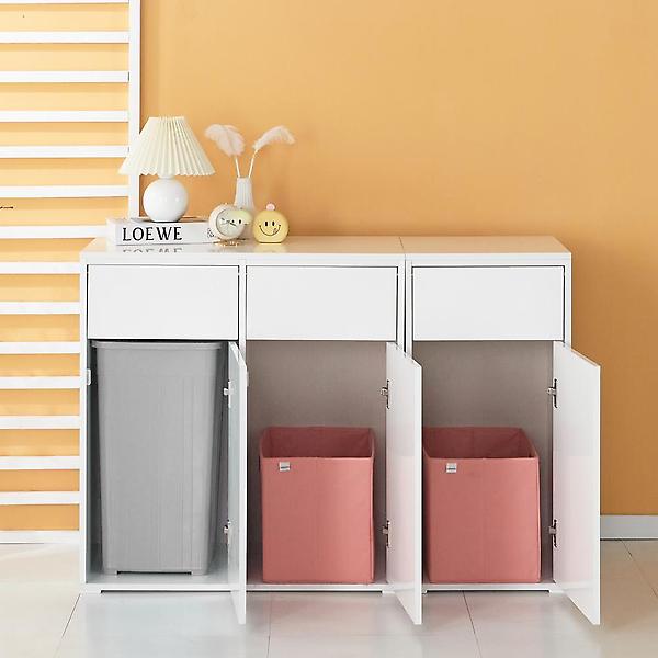  아이앤 스테른 3칸 휴지통 수납장 가정용 분리수거함 NC