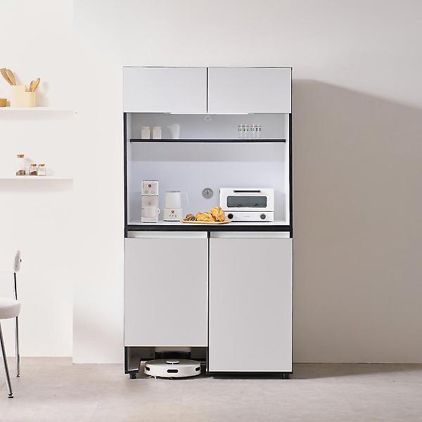  아이앤 프레아 1000 광폭 LED 로봇청소기 주방 수납장 DO