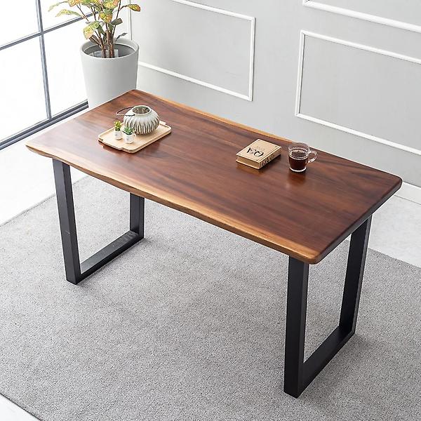  아이앤 리하트 로즈우드 장미원목 6인 식탁 우드슬랩 테이블 IK