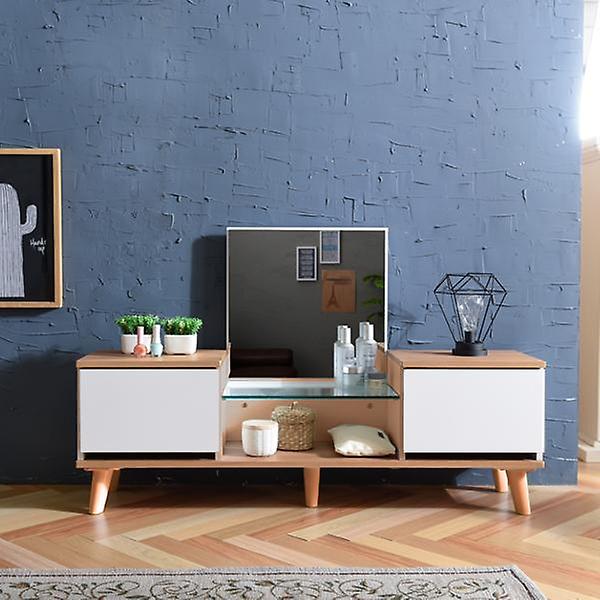  아이앤 멜리나오픈투서랍1200좌식화장대DG