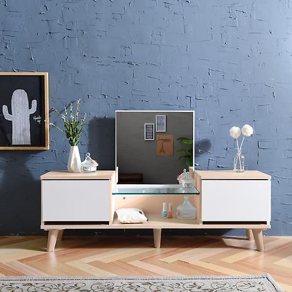  아이앤 멜리나오픈투서랍1200좌식화장대DG