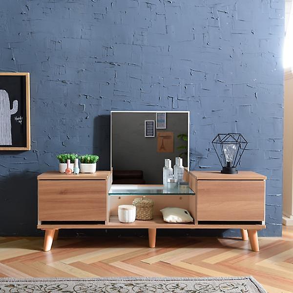  아이앤 멜리나오픈투서랍1200좌식화장대DG