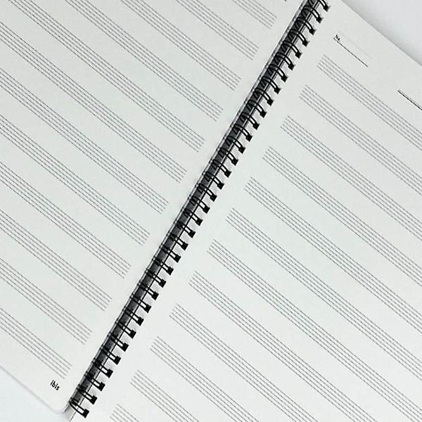  음악 스프링 노트 색상랜덤 학습 오선지 악보