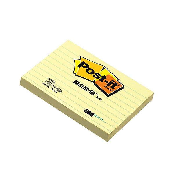  3M 포스트 잇 노트 라인 1p 접착식 메모장 노트