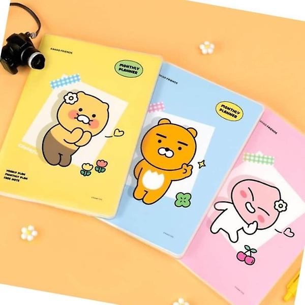  캐릭터 먼슬리 플래너 A5 공부노트 일정표 아날로그감