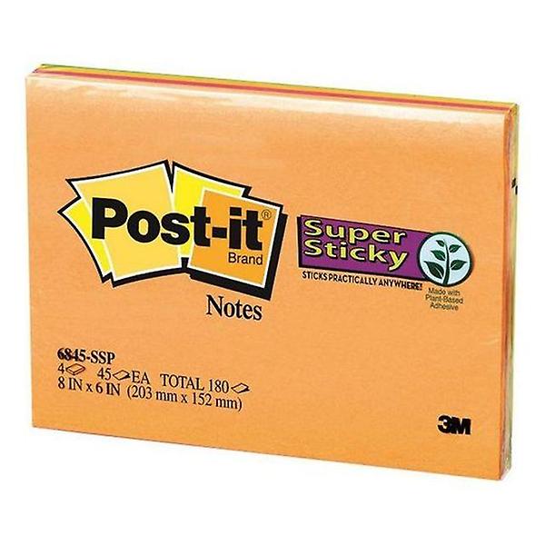  포스트잇미팅노트 6345-SSP(4색x45매무선 203x152mm)