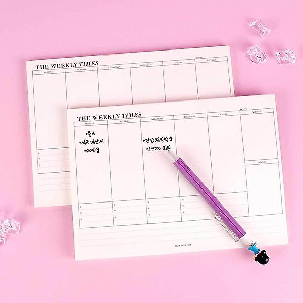  스케줄러 주간 플래너 위클리 60매 주간계획표 떡메플레너