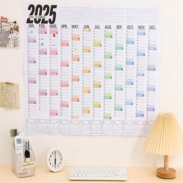  2025 대형달력 계획표 벽달력 4매스티커 플랜 캘린더