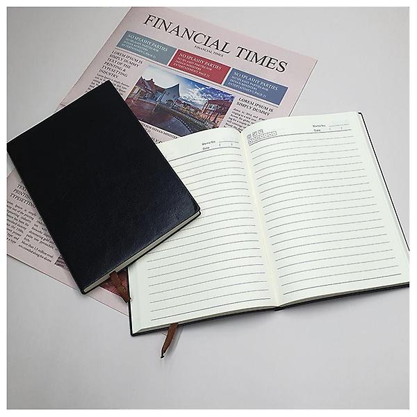  심플 가죽 다이어리 블랙