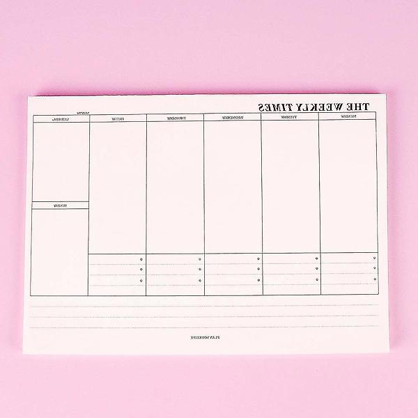  위클리플랜 60매 스케줄러 주간 플래너 위클리