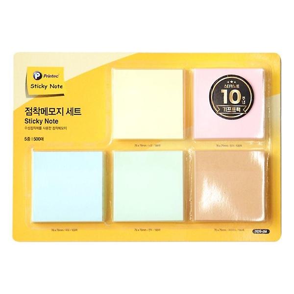  프린텍 7676-5M 점착메모지 세트