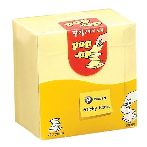  프린텍 팝업 디스펜서용 리필 100매x5EA 노랑