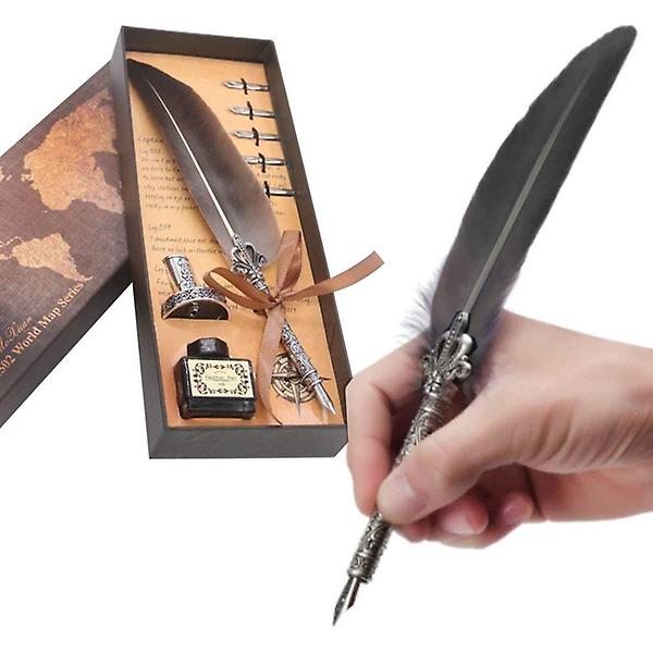  엔틱 깃털펜 펜촉 고급선물세트 캘리그라피 글씨연습