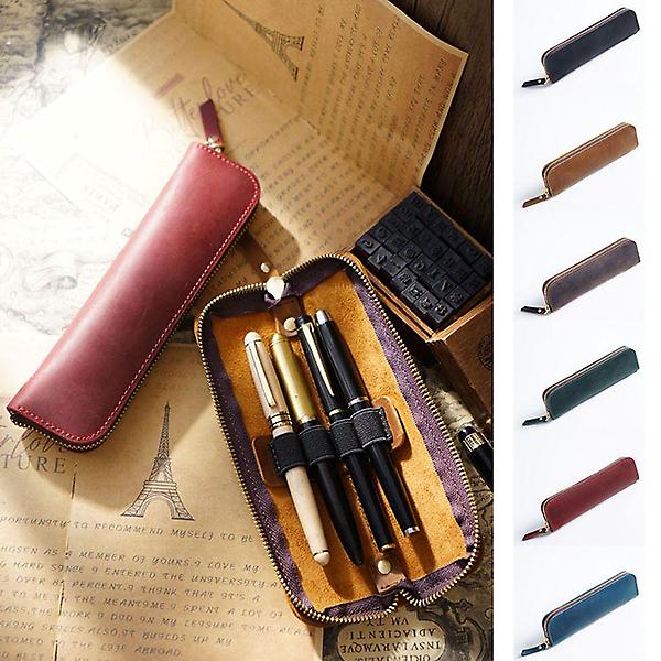  펜 파우치 가죽필통(만 14세 이상 사용) 펜케이스