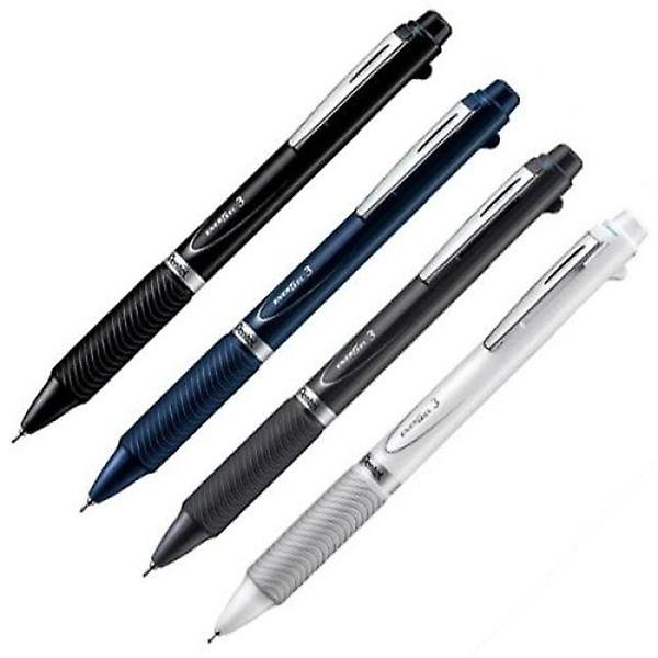  펜텔)에너겔 3색 중성펜(XBLC35W/0.5mm/화이트)