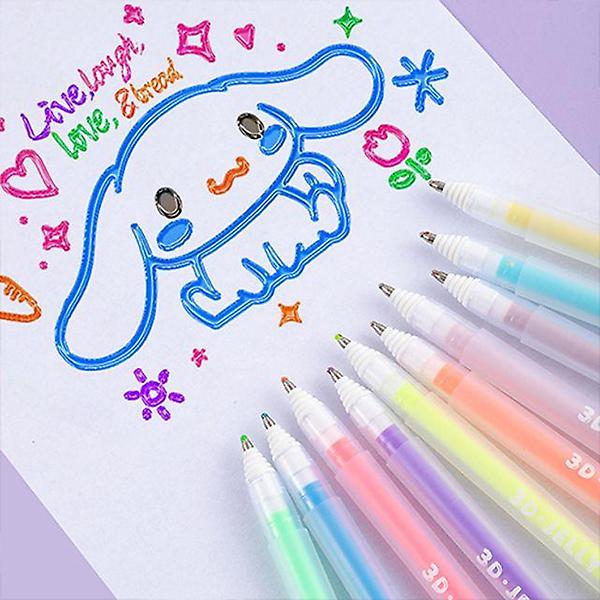  아트필드 3D 입체 젤리펜 6색