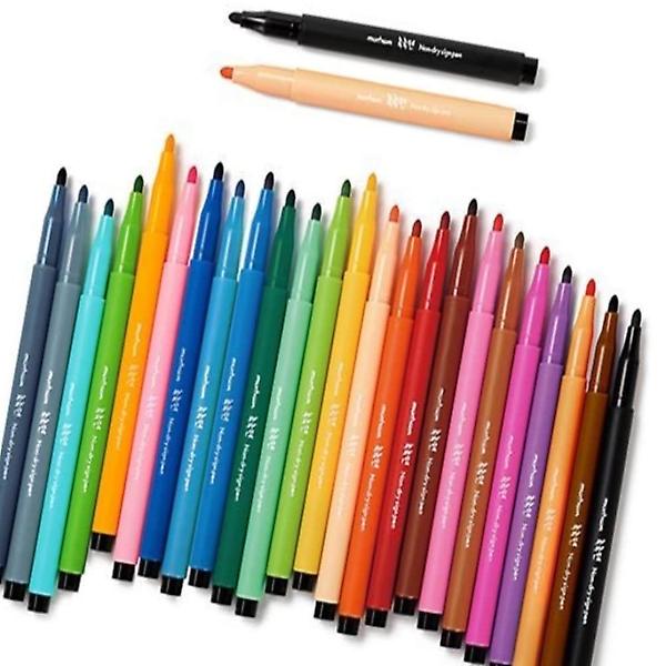  키즈 촉촉펜 24색 싸인펜 학교 아동 필기