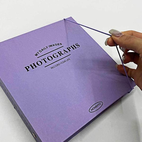  네컷 접착식 포토북 앨범 퍼플 사진첩 네컷 접착 성장