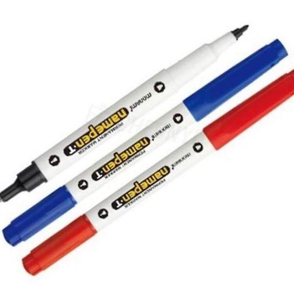  네임펜 트윈타입 12자루 가는글씨용 양방향 학용품