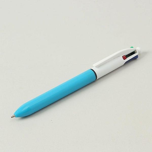  4가지 컬러 4색 블루 유성 볼펜 X10개 멀티펜