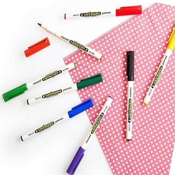  네임펜세트 6색 마커 메모 라벨작성