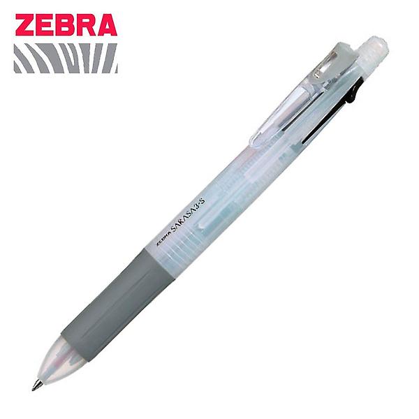  S 0.5 사라사 3색 샤프 화이트 제브라 멀티펜 3plus