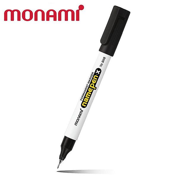  블랙 12자루 모나미 네임펜x가는글씨용 1다스
