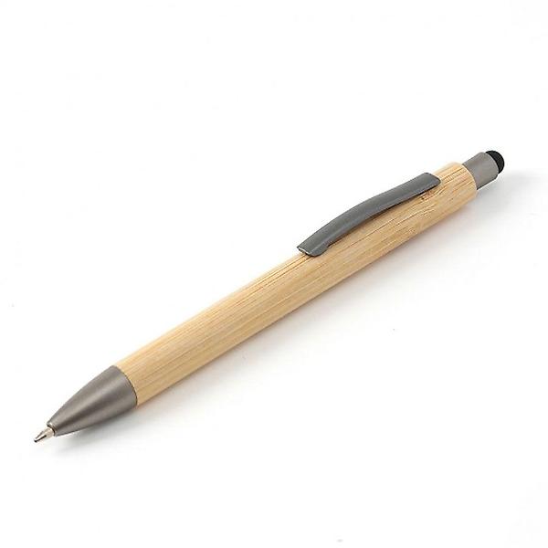  깔끔 내추럴 대나무 스마트폰 터치 유성 볼펜 X10개
