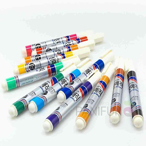  유성매직8색 세트 칼라매직 얇은유성매직 유성펜 매직