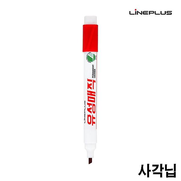  페놀 유성매직 (사각닙) (12개입) 1다스 (빨강색)