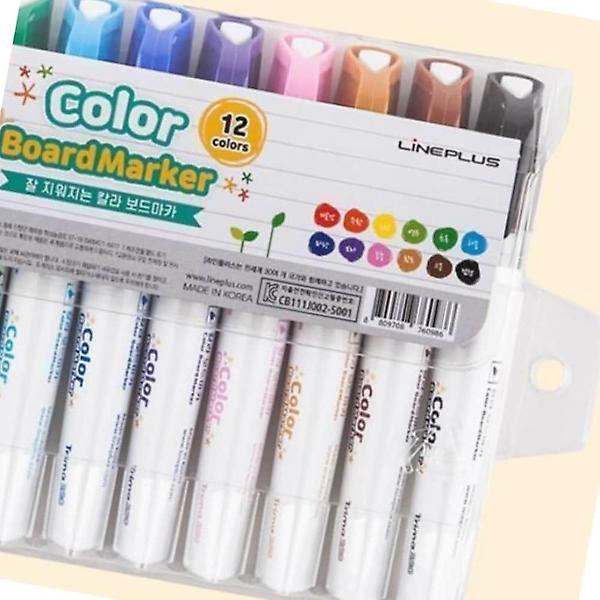  화이트보드 마카 12색 세트 미술 강의도구 다이어리꾸